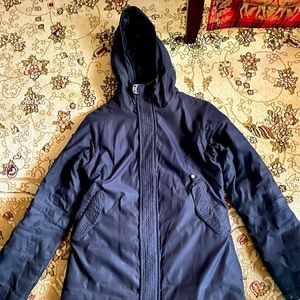 TNA winter coat, size medium navy blue